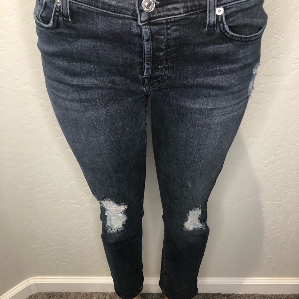 74AMK Josefina Gray Skinny BF Jeans Sz 28 - Picture 8 of 8
